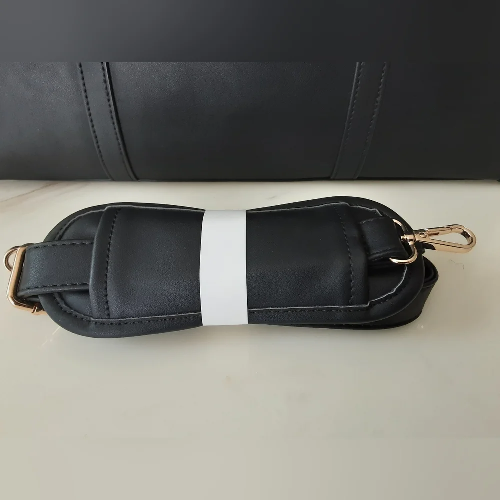LOVEVOOK Laptop Bag Lightweight Black PU Leather Large Shoulder | Satchel Bag